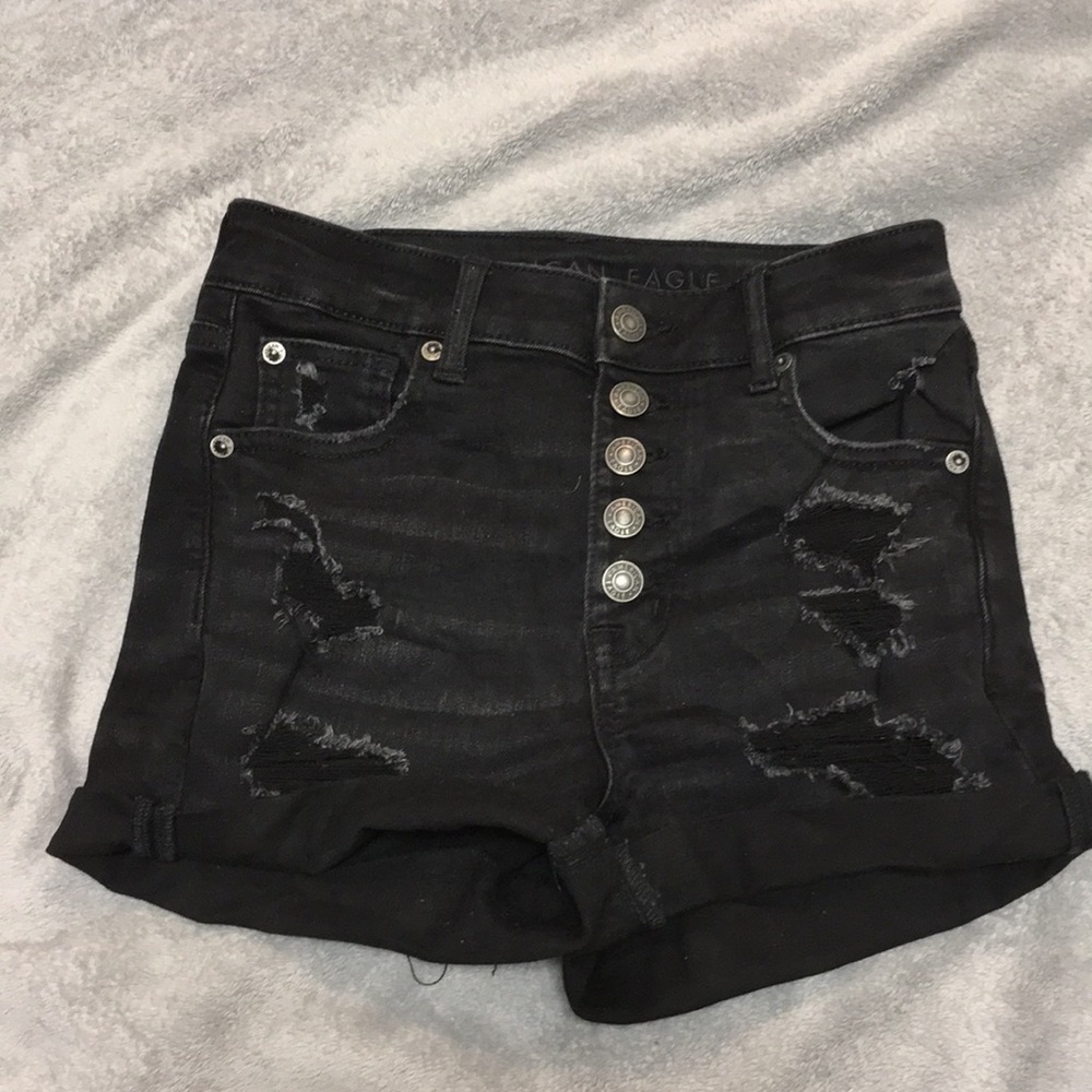 American eagle button up shorts